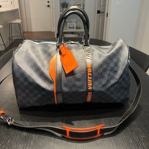 Louis Vuitton Damier Colbat Race Keepall Bandoulière 55 Bag